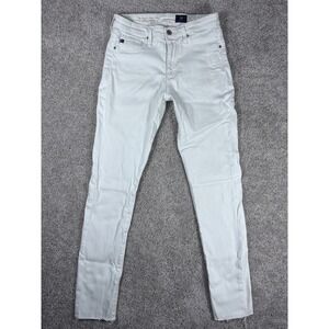AG Adriano Goldschmied Farrah Skinny Ankle High Rise Jeans White Size 26R (READ)